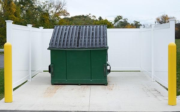 our weight limits vary depending upon the size of the commercial dumpster, but we can provide a weight allowance that fits your business needs